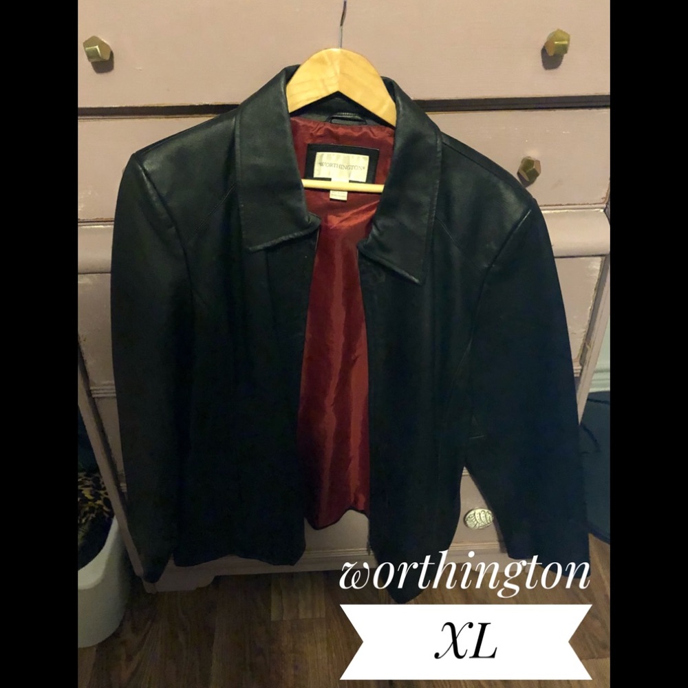 Worthington Genuine Authentic Leather Jacket